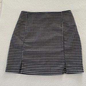 Juniors size 3 black gingham skirt